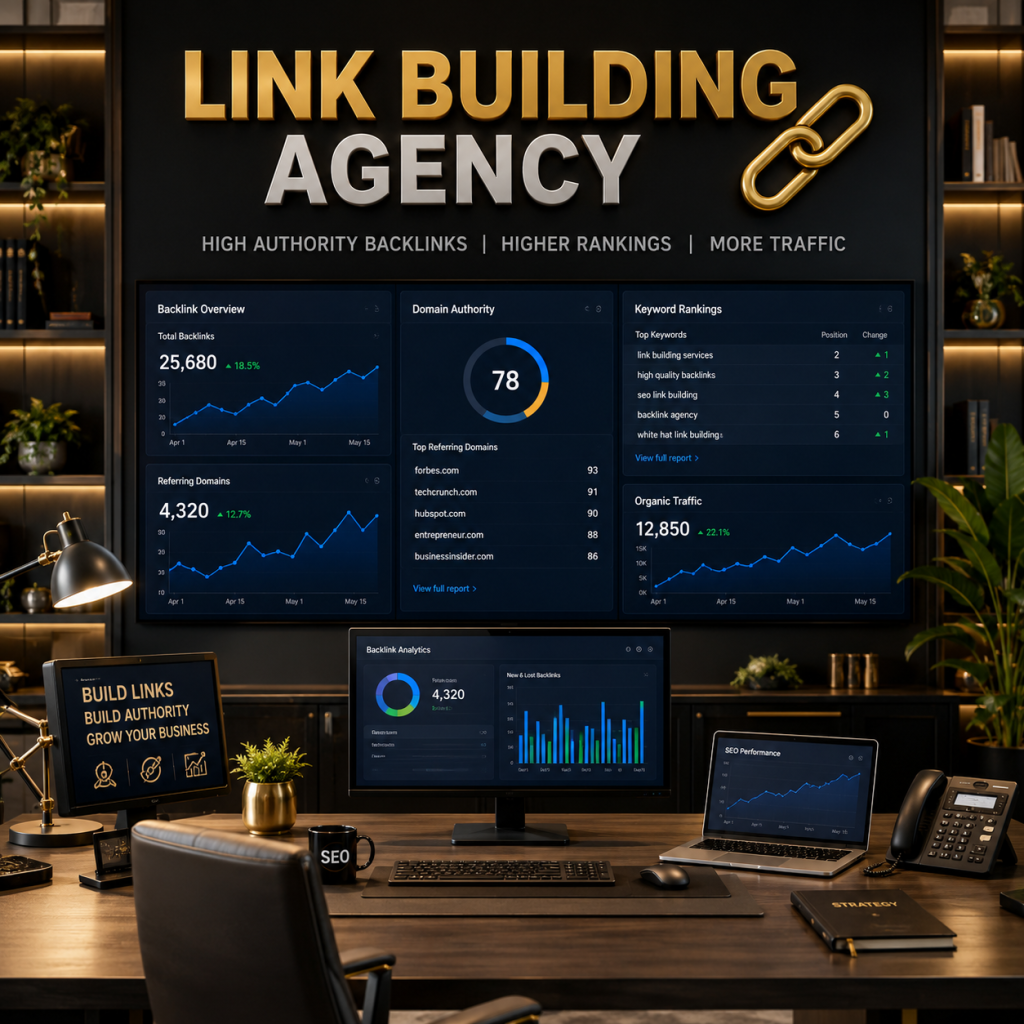 Partner with a trusted link building agency to earn quality backlinks, boost rankings, and grow organic traffic. Get a clear strategy and real results.