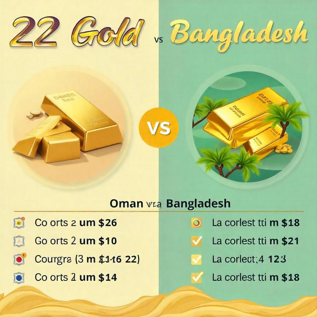 আজকে ওমানের স্বর্ণের রেট কত